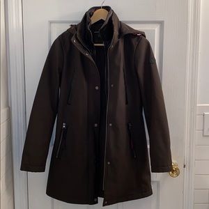 Dark Green Utility Rain Coat